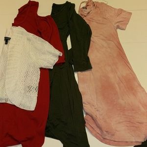 3 dresses and one cover up